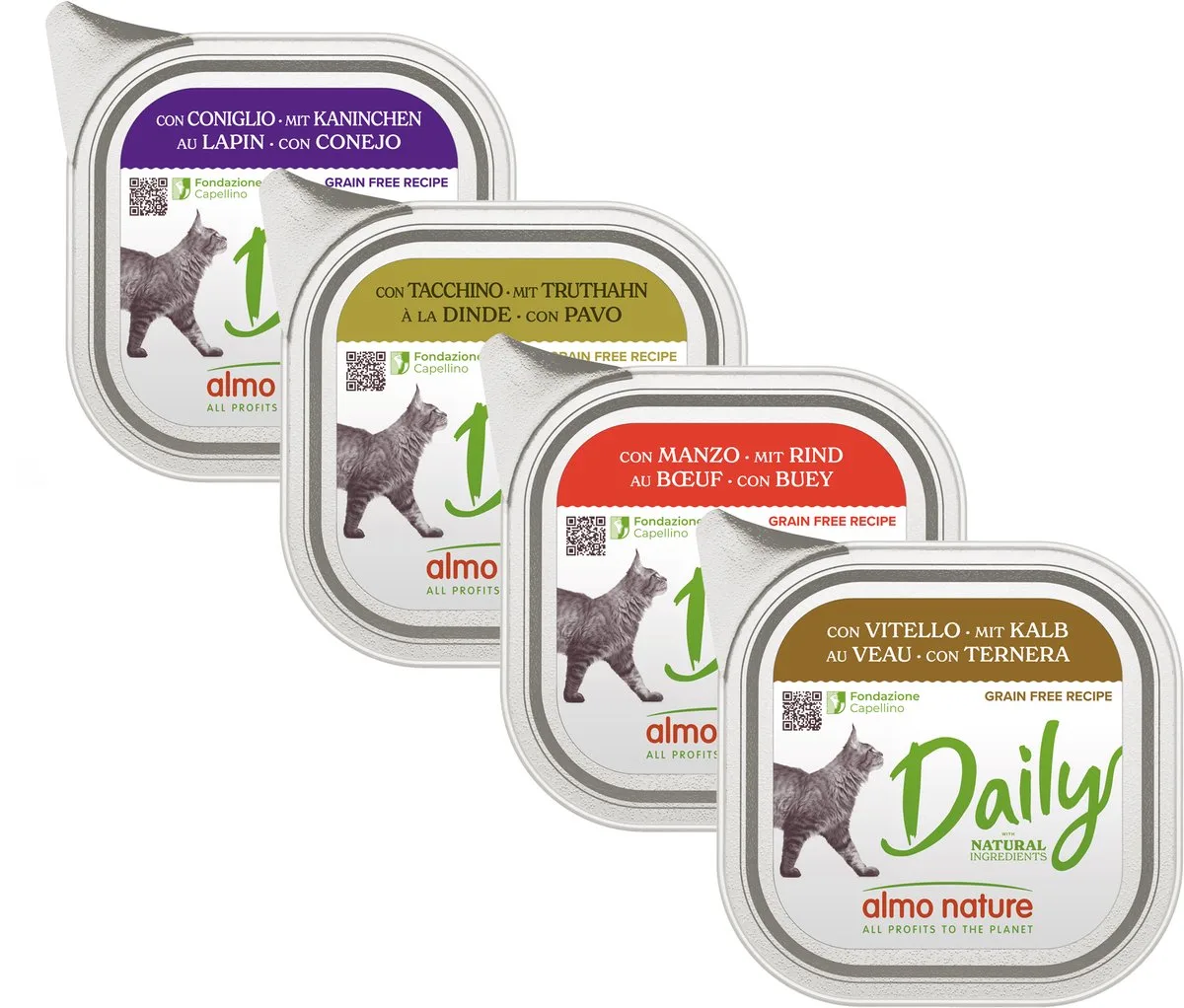 Daily - Konijn - Kuipje - 32 x 100 g de Almo Nature – photo produit