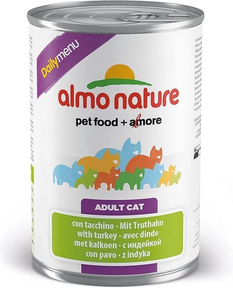 Daily Menu - Kalkoen - Kattenvoer - 12 x 400 g de Almo Nature – photo produit