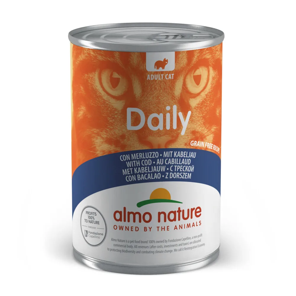 Daily Menu Kattenvoer Nat Kabeljauw 400 gr von Almo Nature – Produktfoto