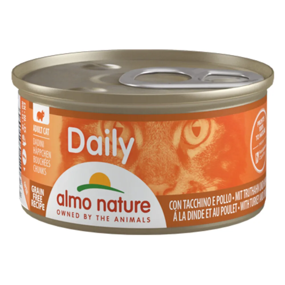 Daily Menu Kattenvoer Nat Kalkoen & Kip 85 gr von Almo Nature – Produktfoto