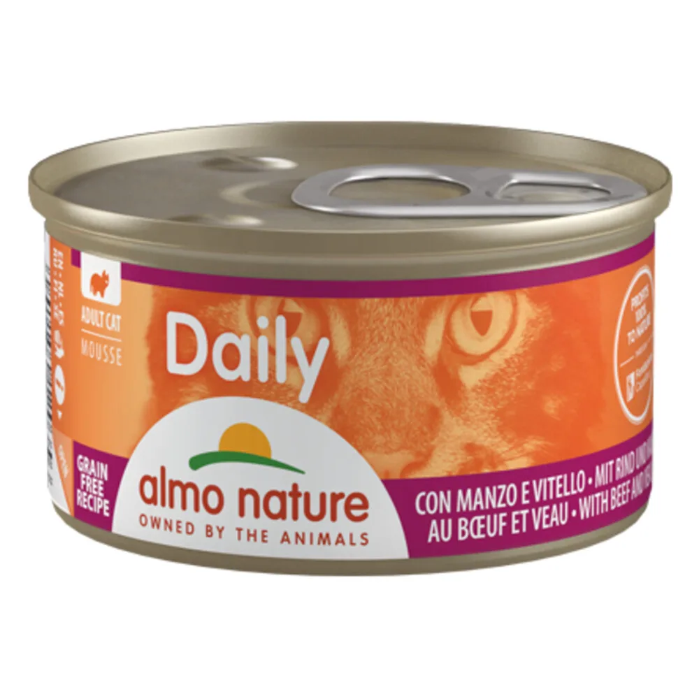 Daily Menu Kattenvoer Nat Mousse Rund 85 gr von Almo Nature – Produktfoto