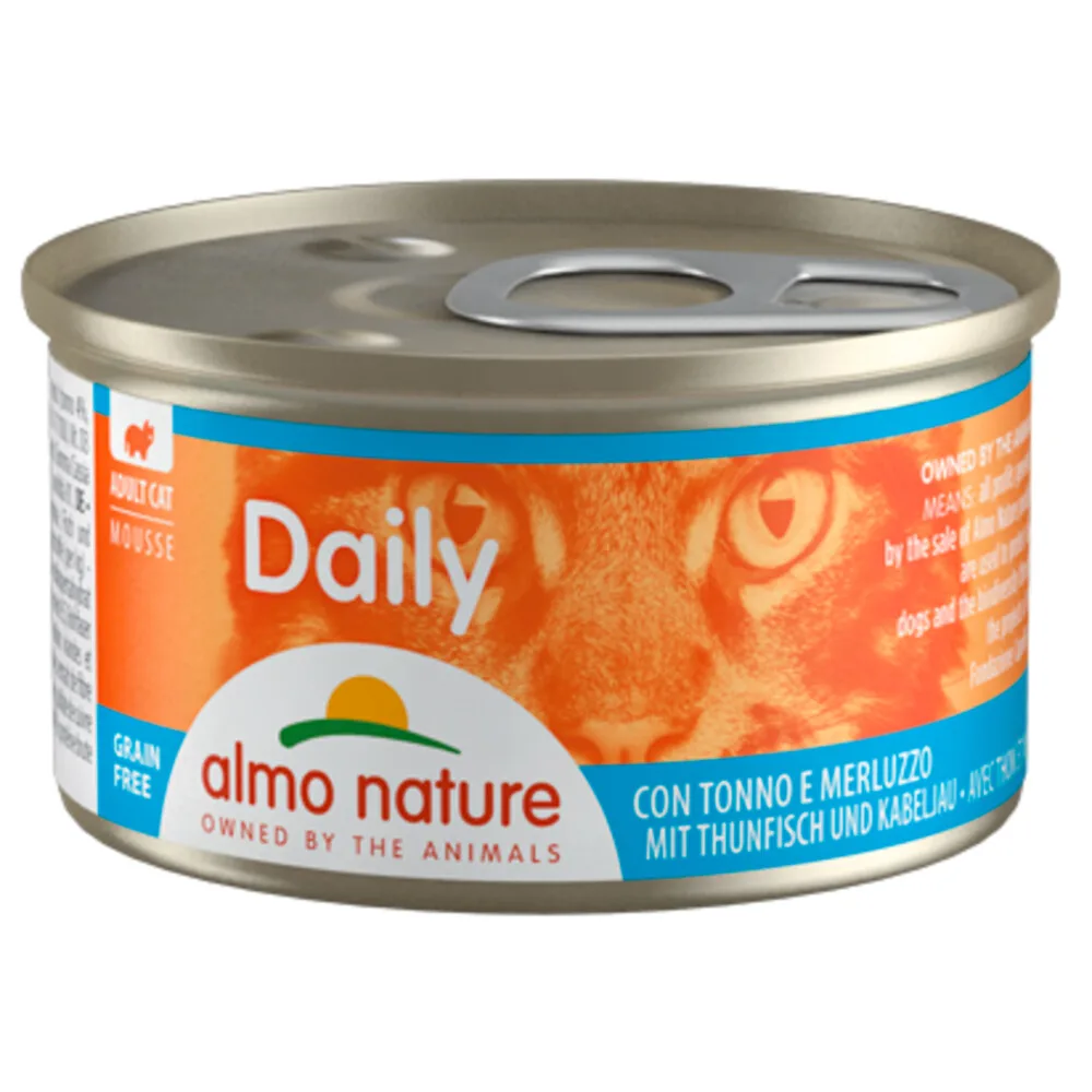 Daily Menu Kattenvoer Nat Mousse Tonijn & Witvis 85 gr von Almo Nature – Produktfoto
