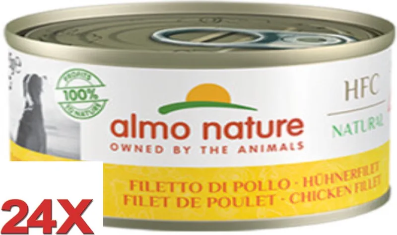 HFC - Blik Hondenvoer - Kipfilet - 24x95gr by Almo Nature – product photo