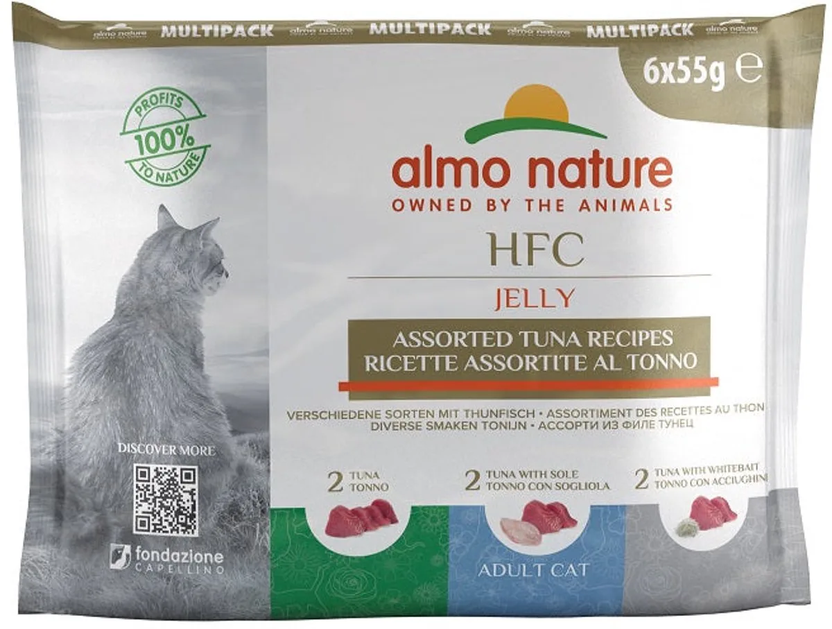 HFC cats 55g multipack jelly tonijn smaken van Almo Nature – productfoto