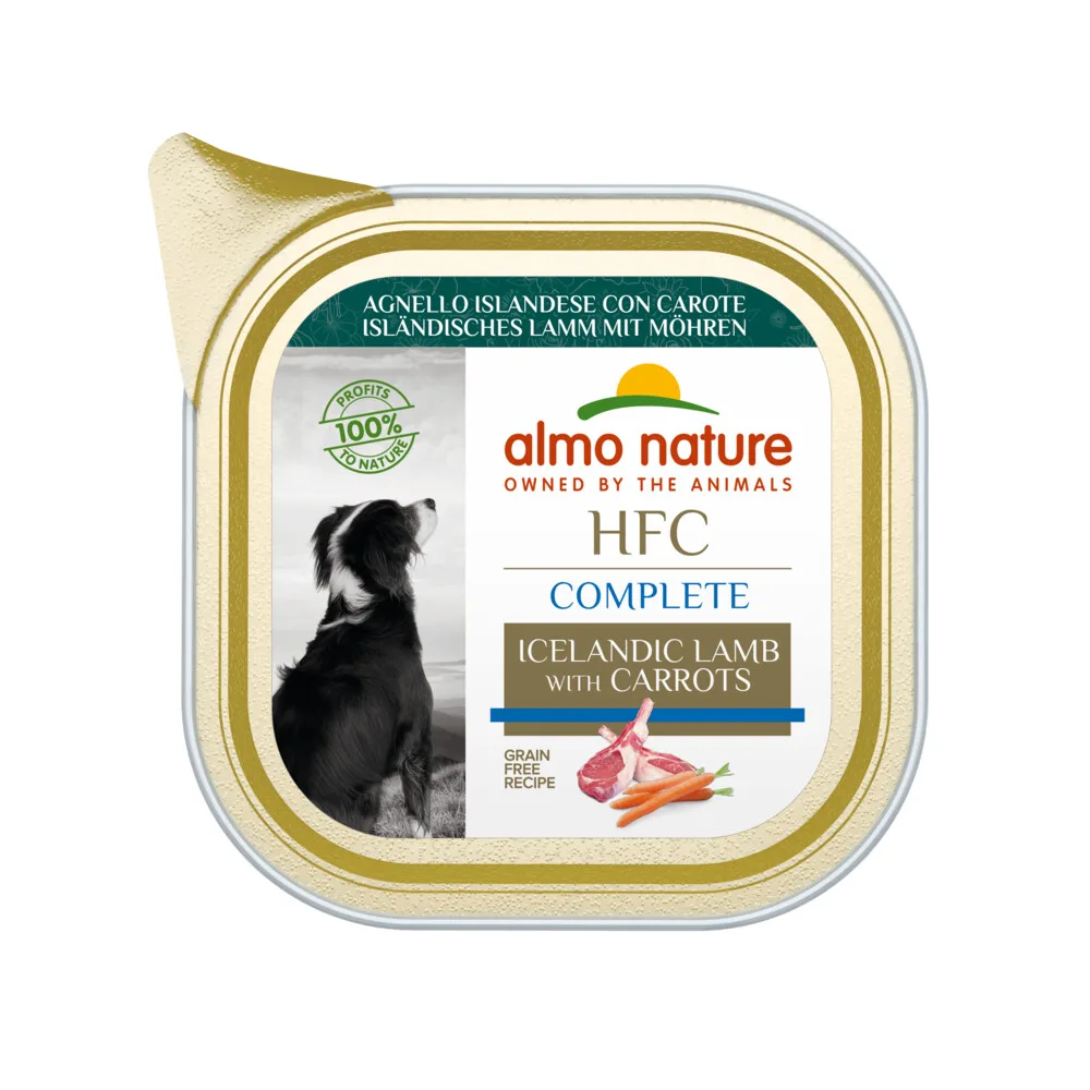 HFC Hondenvoer Nat Lam & Wortel 85 gr van Almo Nature – productfoto
