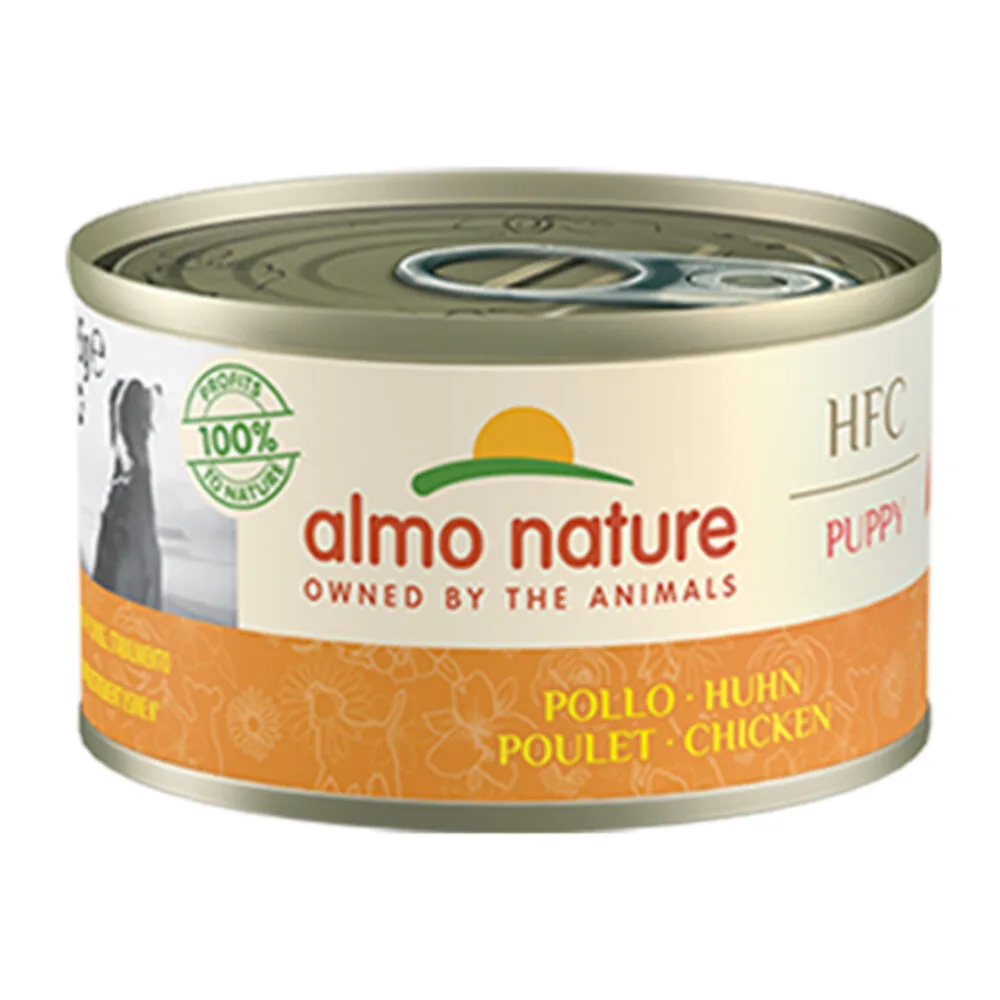 HFC Hondenvoer Nat Puppy Kip 95 gr van Almo Nature – productfoto