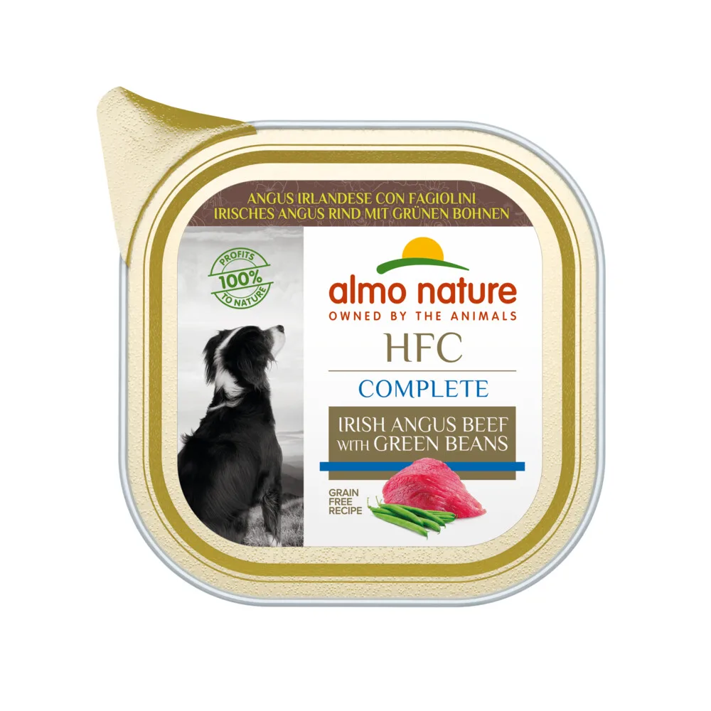 HFC Hondenvoer Nat Rund & Bonen 85 gr van Almo Nature – productfoto