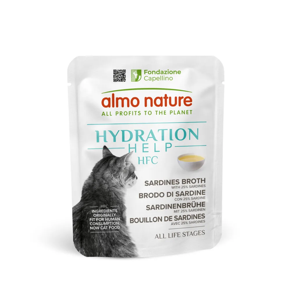 HFC Hydration Help Kattenvoer Sardinebouillon met Sardines 50 gr von Almo Nature – Produktfoto