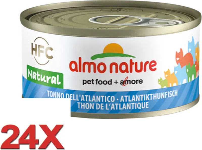 HFC - Kattenvoer - Atlantische Oceaan Tonijn - 24x70gr de Almo Nature – photo produit