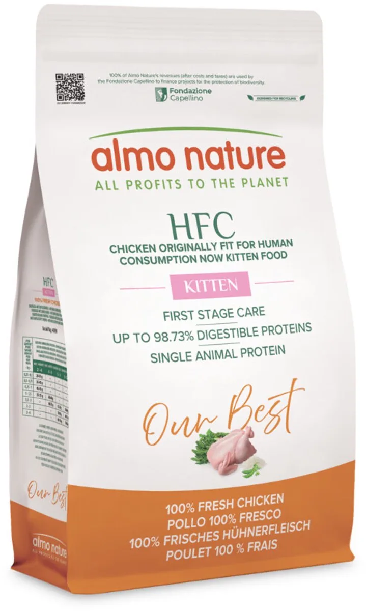HFC Kattenvoer Droog Kip - 1,2 kg von Almo Nature – Produktfoto