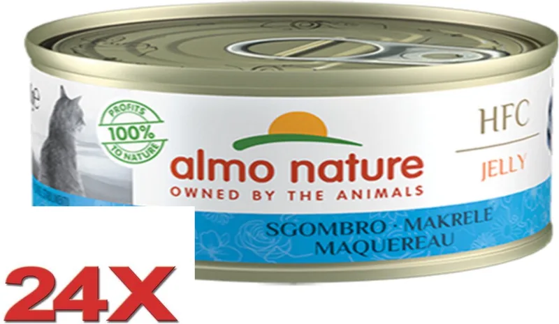 HFC - Kattenvoer - Jelly Makreel - 24x70gr de Almo Nature – photo produit