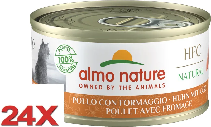 HFC - Kattenvoer - Kip & Kaas - 24x70gr von Almo Nature – Produktfoto