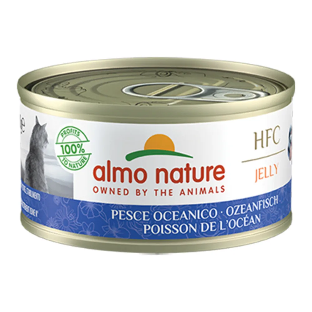 HFC Kattenvoer Nat in Gelei Oceaanvis 70 gr von Almo Nature – Produktfoto