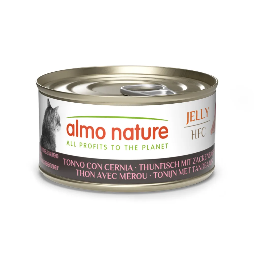 HFC Kattenvoer Nat Tonijn & Tandbaars 70 gr från Almo Nature – produktbild
