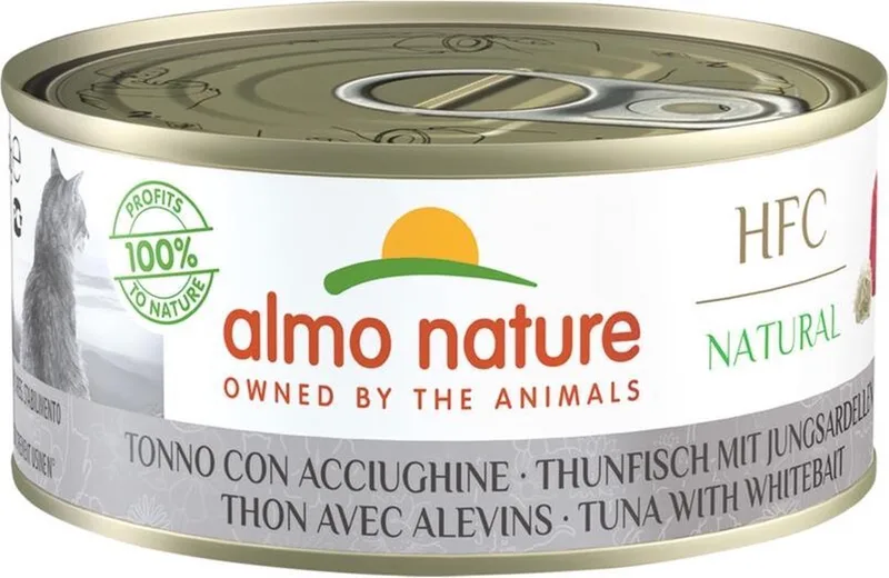 HFC Kattenvoer Tonijn & Jonge Ansjovis 150 gr de Almo Nature – photo produit