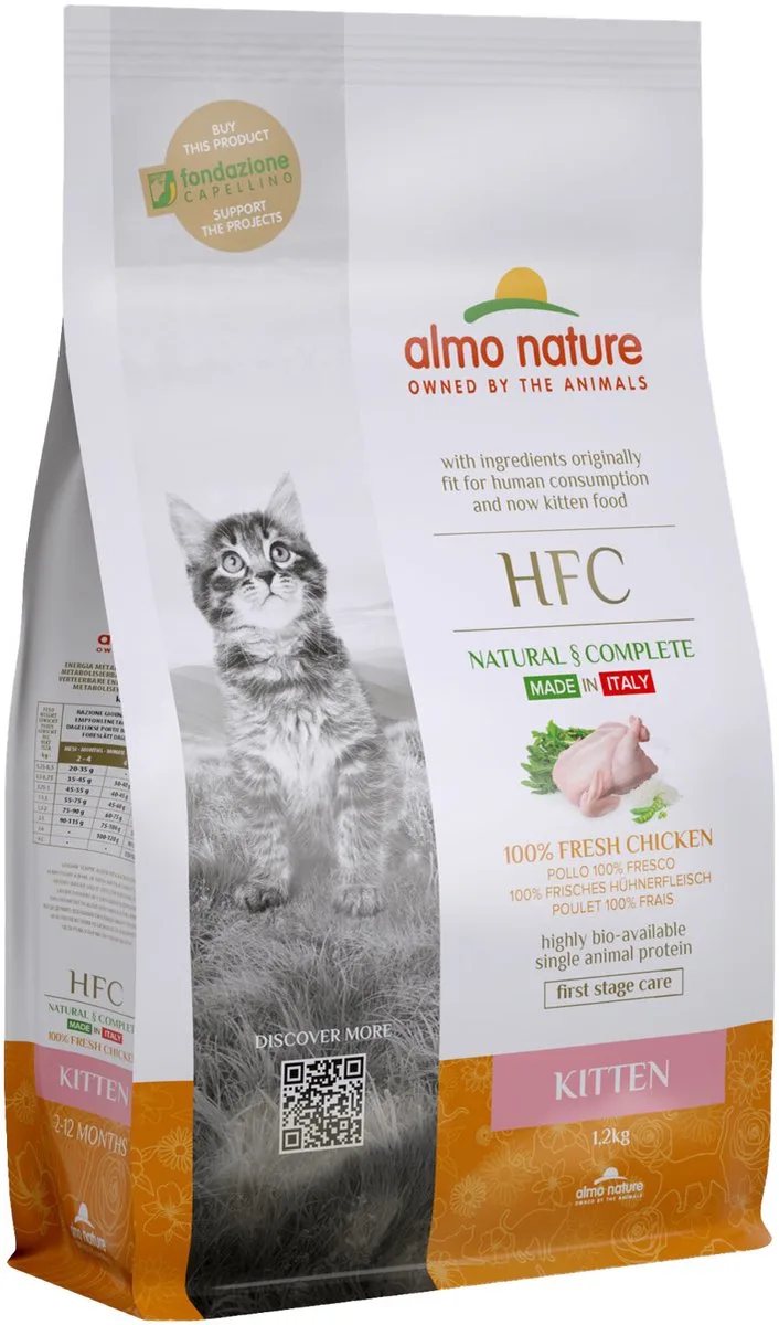 HFC Kitten brokken voor jonge katjes - Kip - 1,2kg, 300gr - Smaak: Kip, Gewicht: 1,2kg de Almo Nature – photo produit