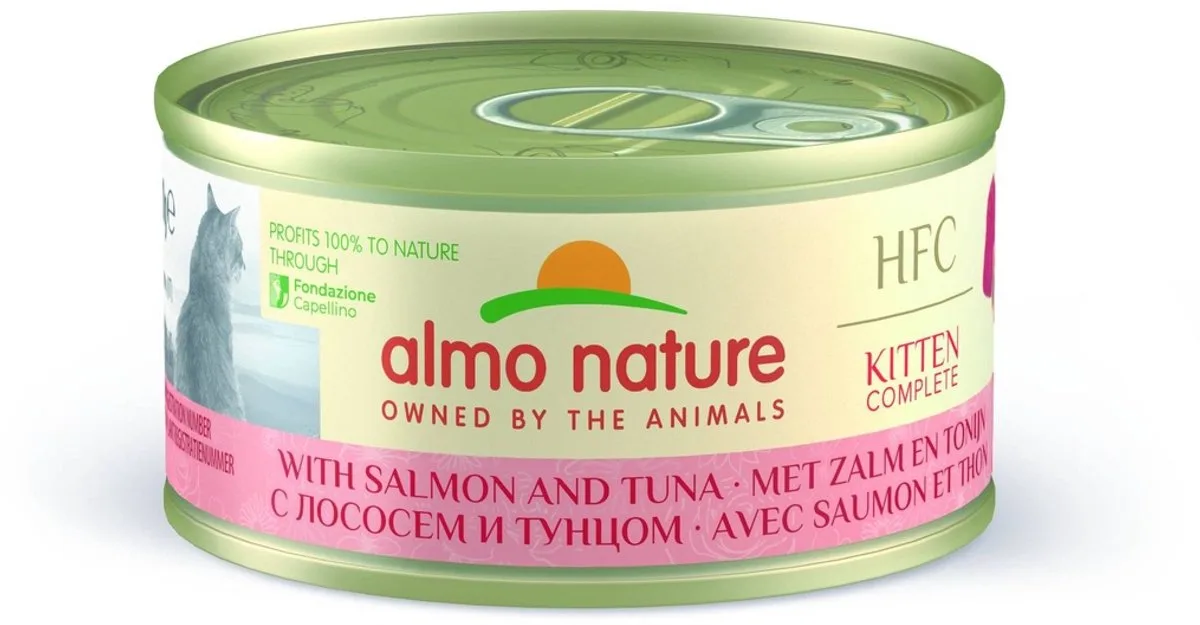 HFC - Kittenvoeding - Natvoer - Zalm-Tonijn-70g - 24ST von Almo Nature – Produktfoto