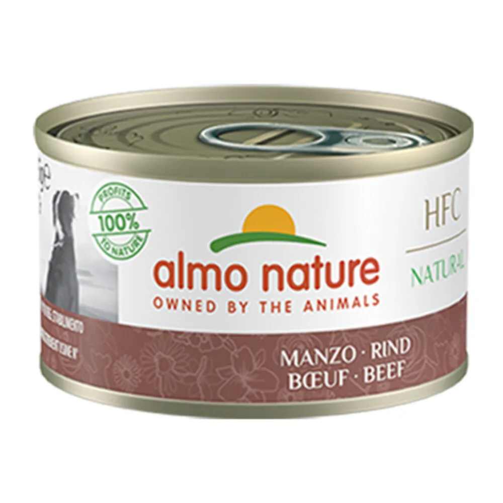 HFC Natural Hondenvoer Nat Rundvlees 95 gr van Almo Nature – productfoto