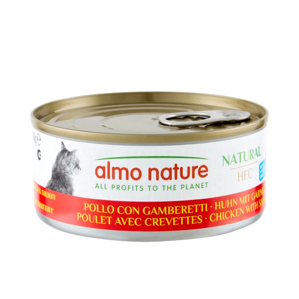 HFC Natural Kattenvoer Kip & Garnalen 150 gr van Almo Nature – productfoto