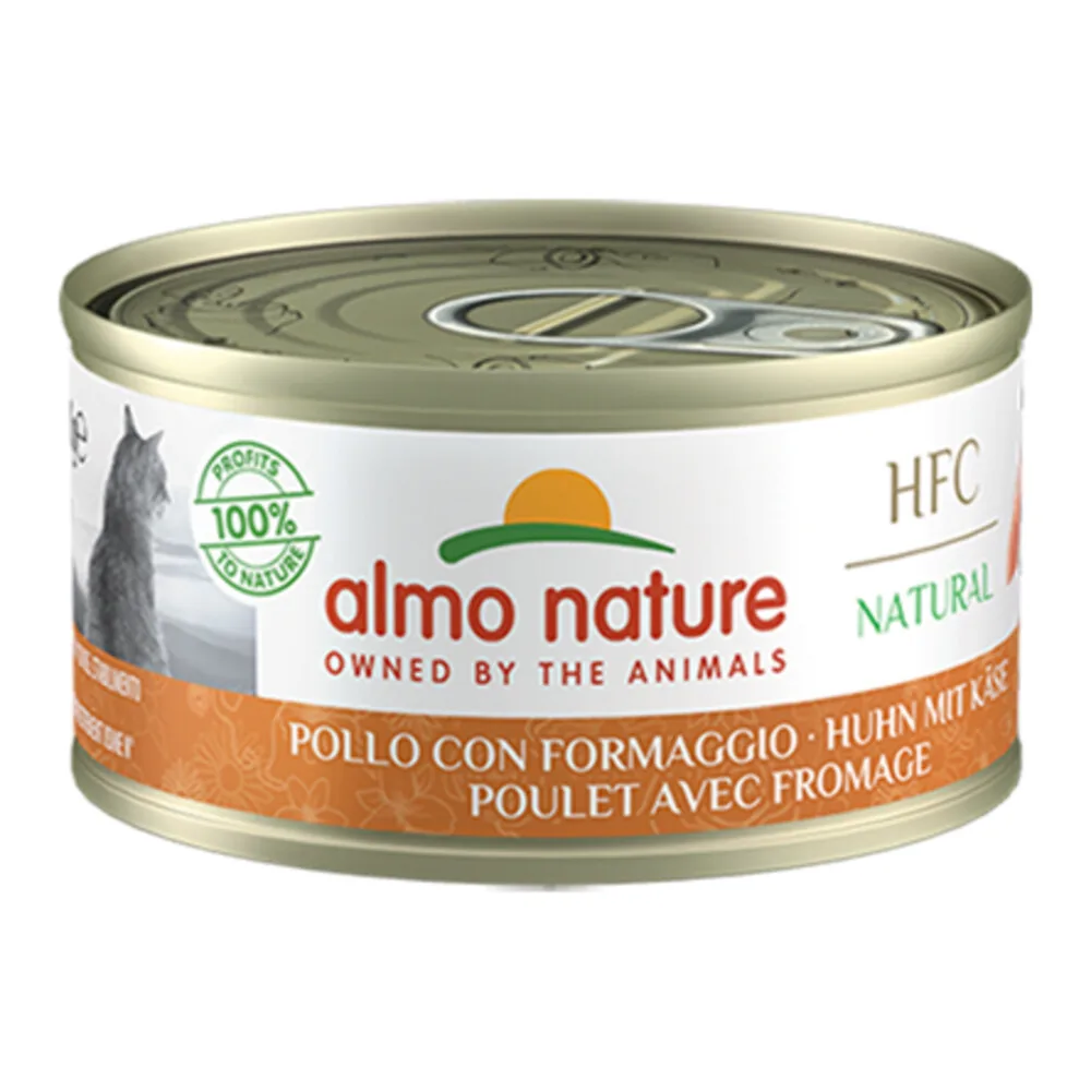HFC Natural Kattenvoer Nat Kip & Kaas 70 gr de Almo Nature – photo produit