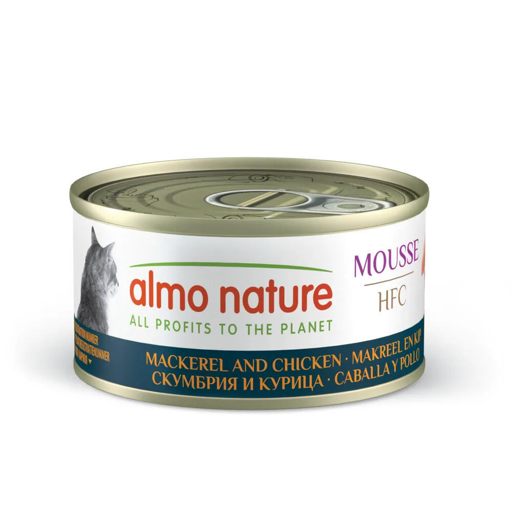 HFC Natural Kattenvoer Nat Makreel & Kip 70 gr van Almo Nature – productfoto