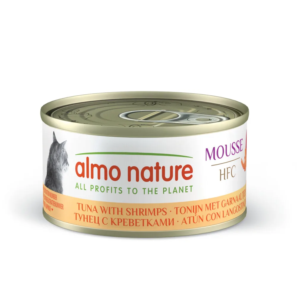 HFC Natural Kattenvoer Nat Tonijn & Garnaaltjes 70 gr von Almo Nature – Produktfoto