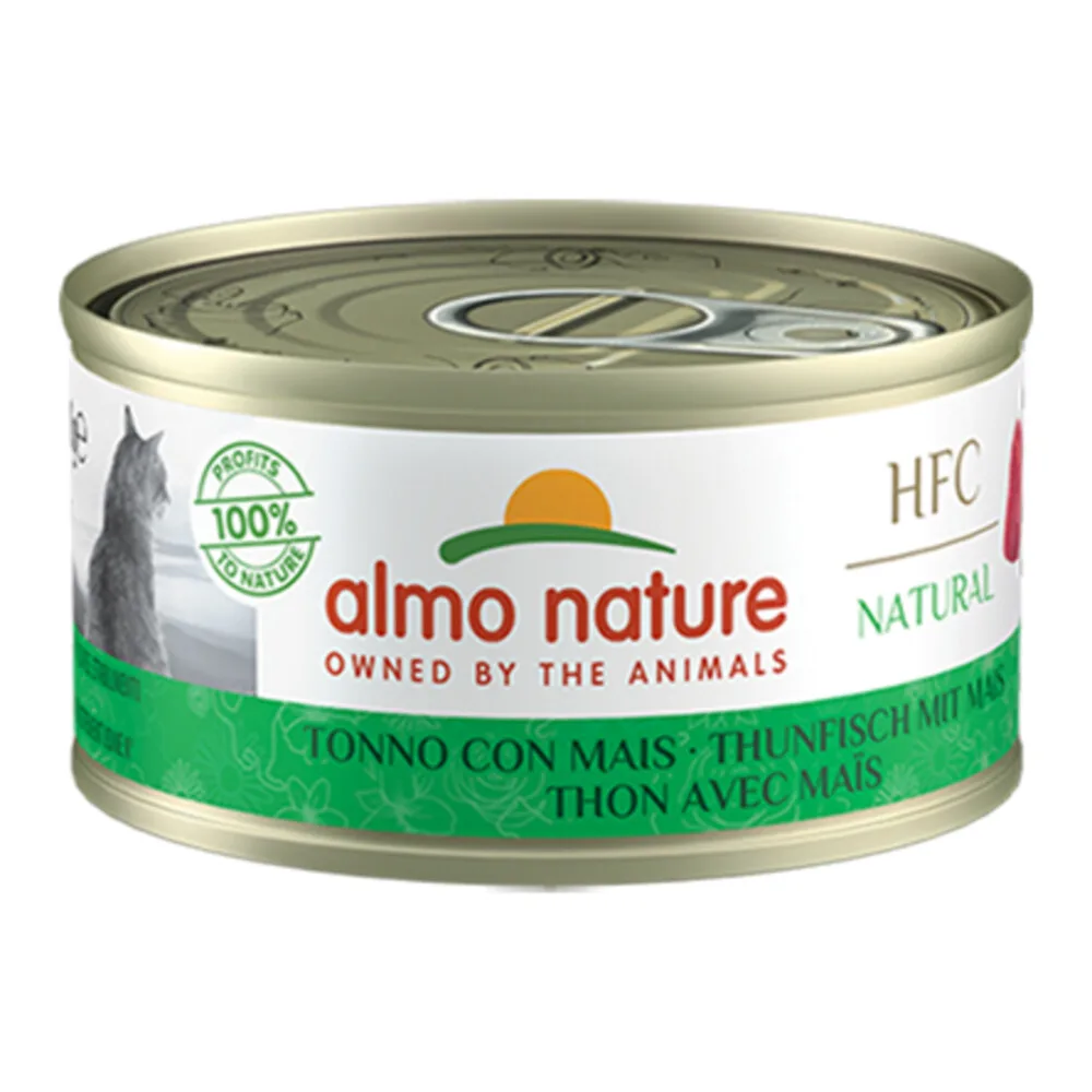 HFC Natural Kattenvoer Nat Tonijn & Mais 70 gr von Almo Nature – Produktfoto