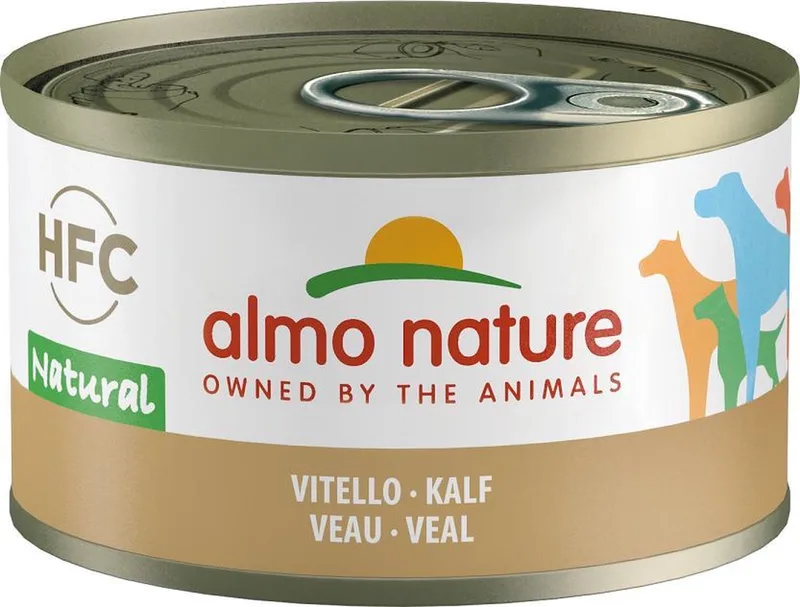 HFC Natural Natvoer voor Honden - 24 x 95 gram - Kalf - 24 x 95gram von Almo Nature – Produktfoto