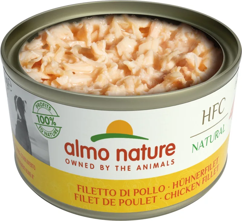 HFC Natural Natvoer voor Honden - 24 x 95 gram - Kipfilet - 24 x 95 gram de Almo Nature – photo produit