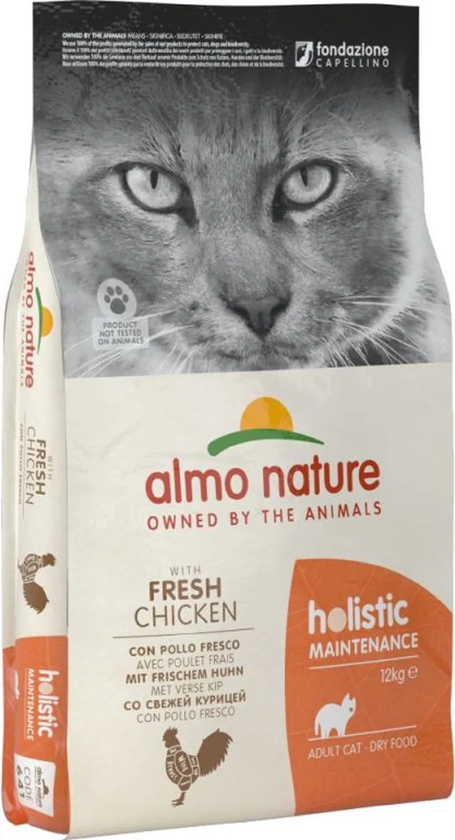 Holistic - Katten Droogvoer - Witvis & Rijst - 12kg by Almo Nature – product photo