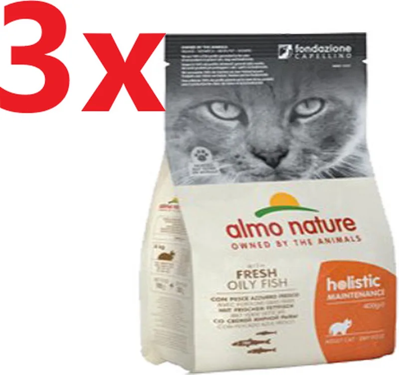 Holistic - Katten Droogvoer - Witvis & Rijst - 3x2kg de Almo Nature – photo produit