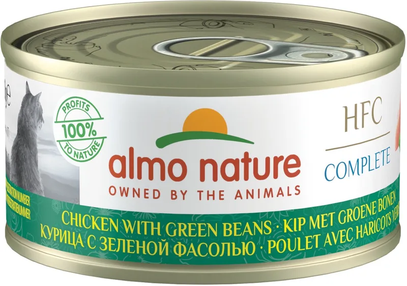 Hqs Cat Complete Blik 70 g - Kattenvoer - Kip&Bonen Graanvrij by Almo Nature – product photo