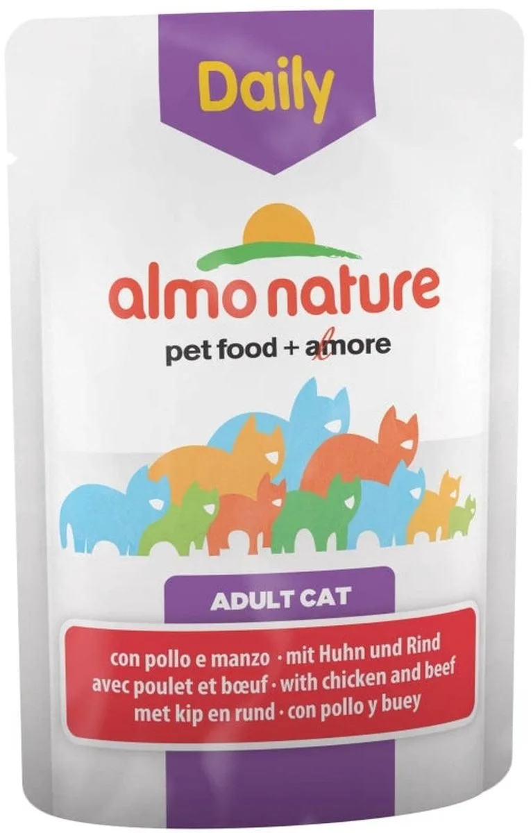 Kattenmenu 30x70g - Kip & Rundvlees de Almo Nature – photo produit
