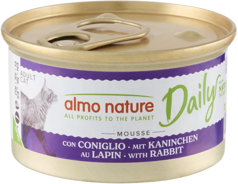 Kattenvoer - Daily Menu Mousse Konijn - 24 x 85 g de Almo Nature – photo produit
