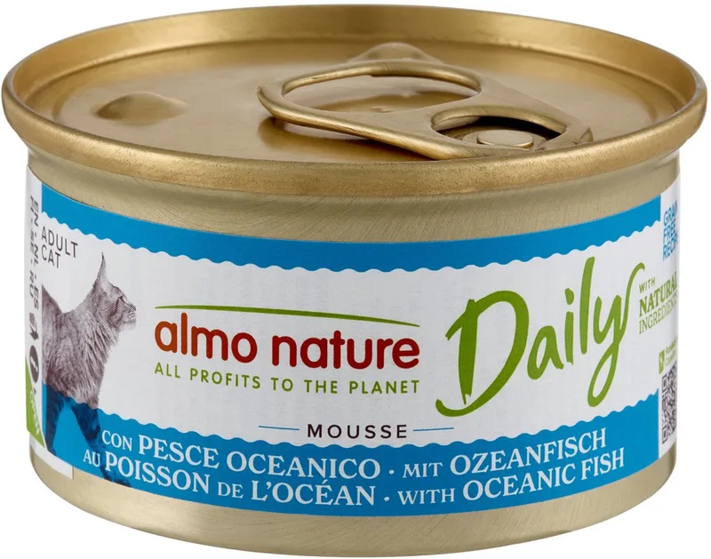 Kattenvoer - Daily Menu Mousse Oceaanvis - 24 x 85g de Almo Nature – photo produit