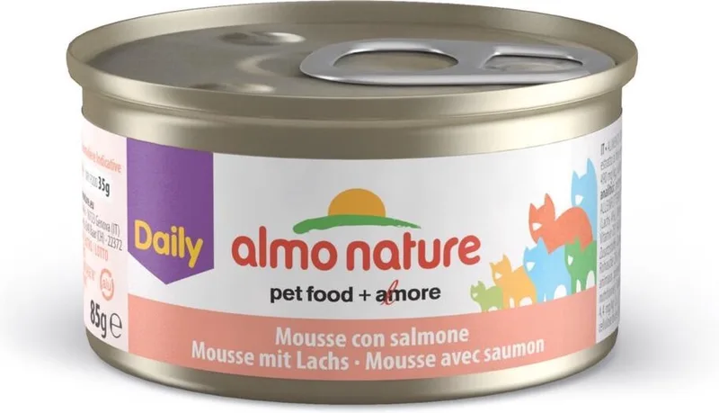 Kattenvoer - Daily Menu Mousse Zalm - 85g by Almo Nature – product photo