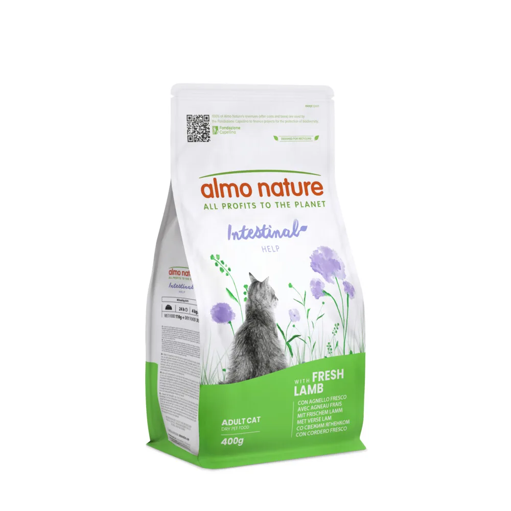 Kattenvoer Droog Intestinal Help Lam 400 gr fra Almo Nature – produktbillede