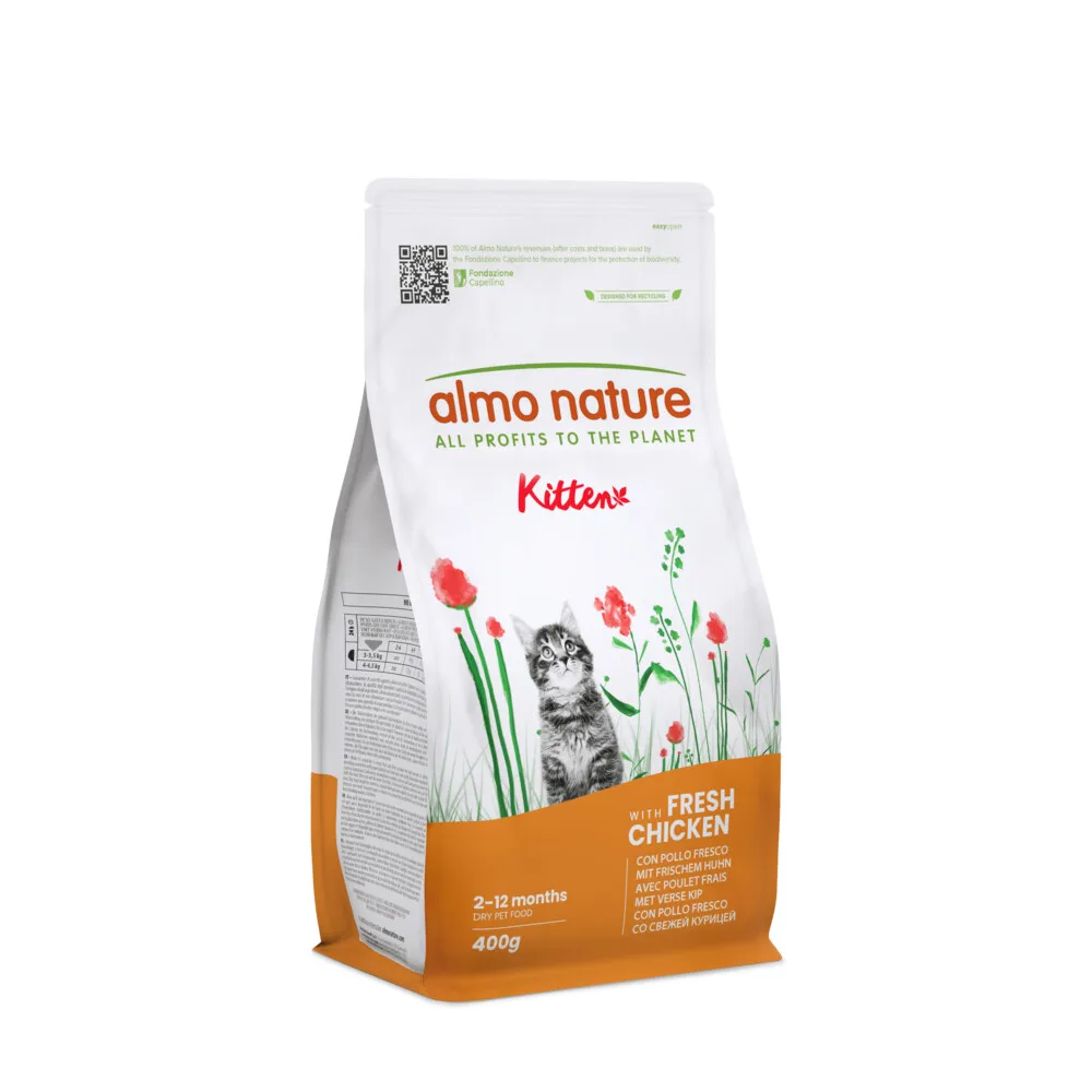 Kattenvoer Droog Life Maintenance Kitten Kip & Rijst 400 gr von Almo Nature – Produktfoto