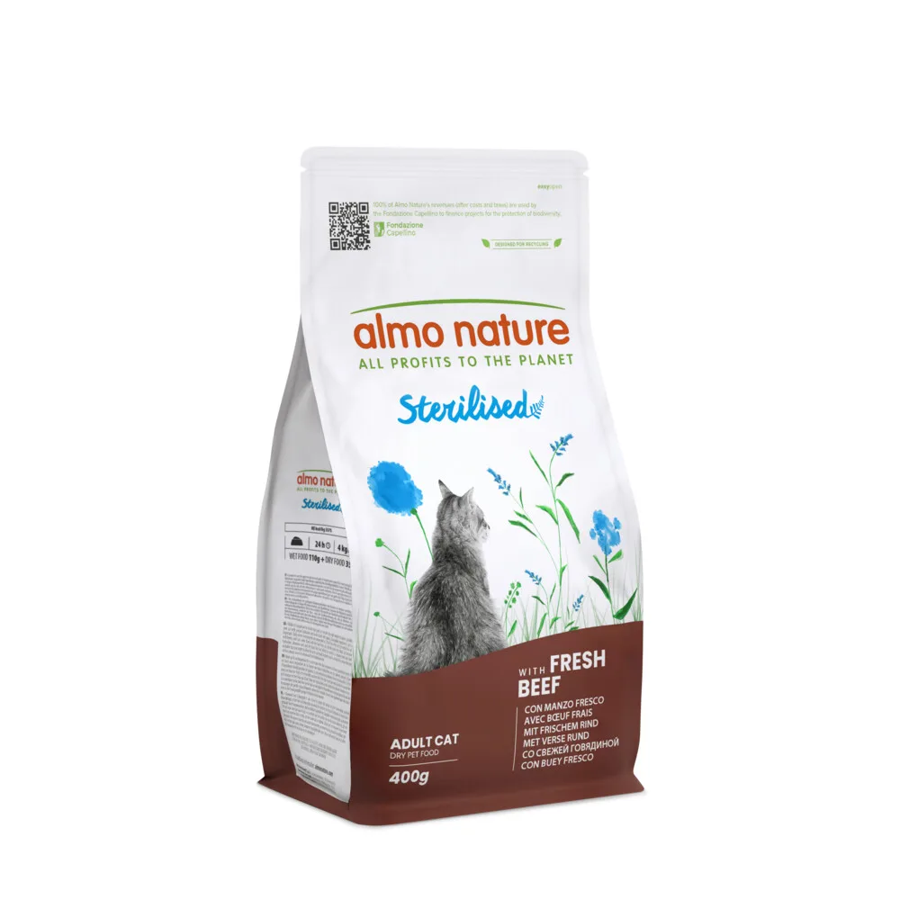 Kattenvoer Droog Sterilised Rund 400 gr van Almo Nature – productfoto