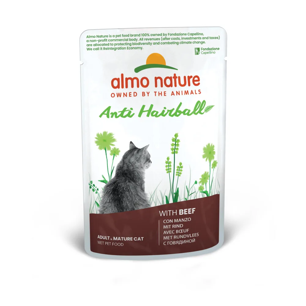 Kattenvoer Nat Anti-Haarbal Rund 70 gr de Almo Nature – photo produit