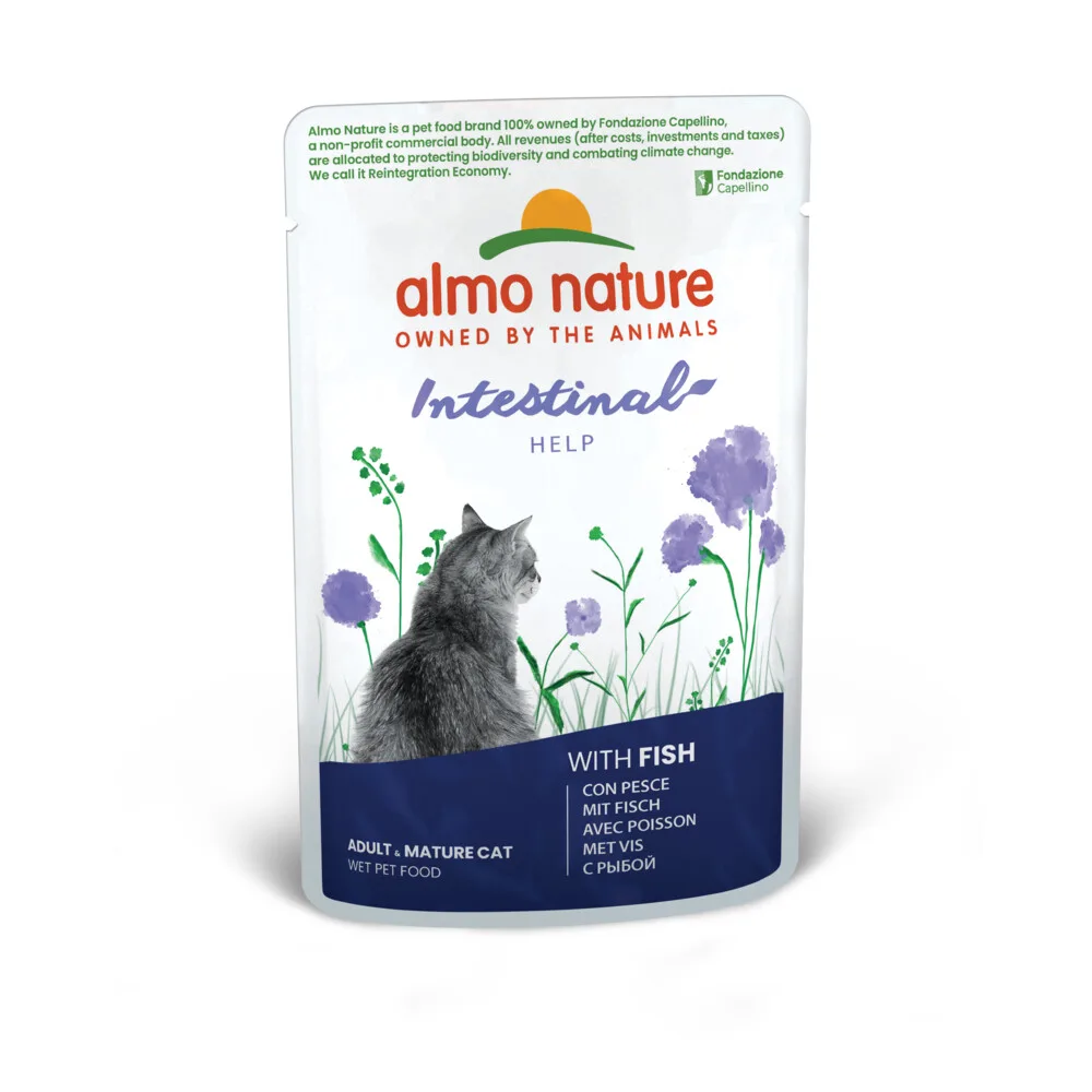 60x Almo Nature Kattenvoer Nat Sensitive Vis 70 gr de Almo Nature – photo produit