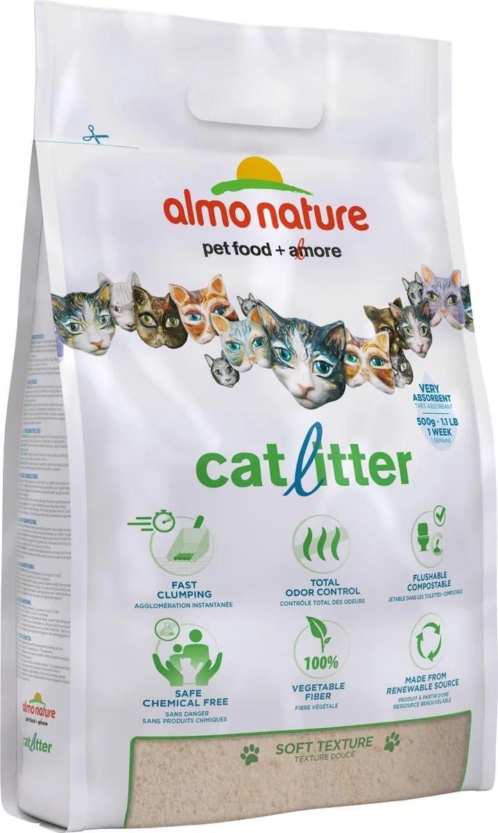 Klontvormend en Milieuvriendelijk - Kattenbakvulling - 2,27 kg van Almo Nature – productfoto