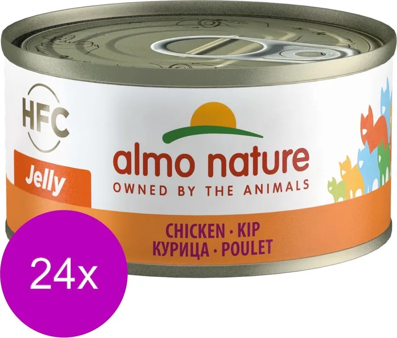 Natvoer Katten - HFC Jelly - Kip 24 x 70g by Almo Nature – product photo