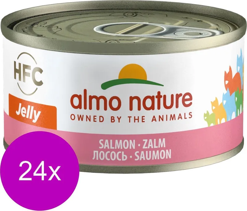 Natvoer Katten - HFC Jelly - Zalm 24 x 70g by Almo Nature – product photo
