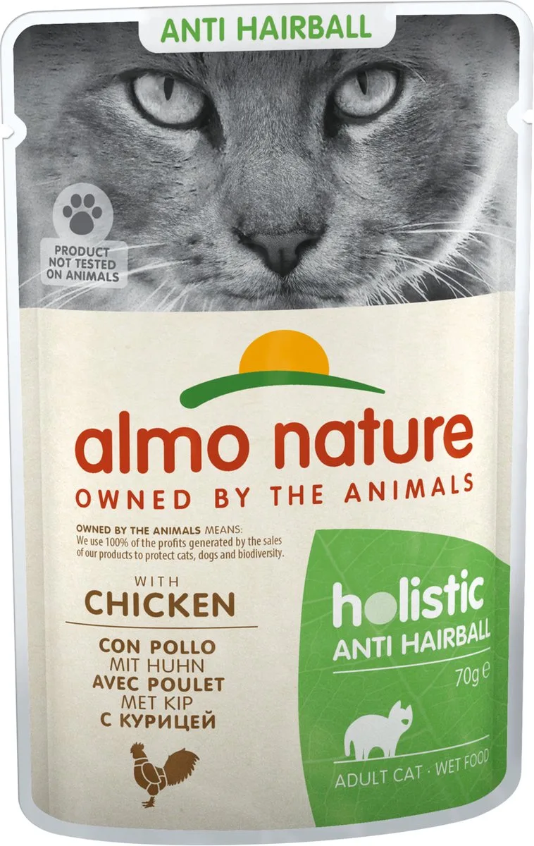Natvoer voor Katten met Anti-Haarbal formule by Almo Nature – product photo