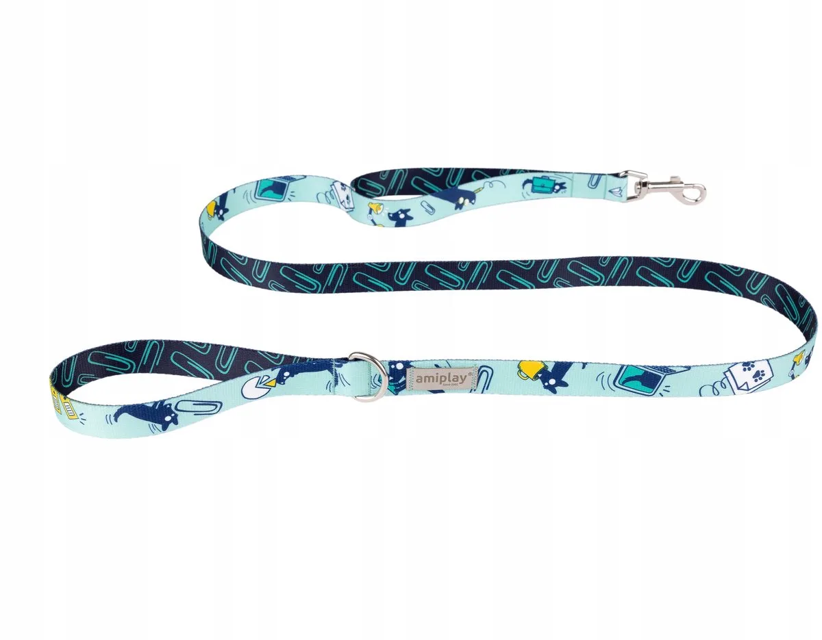 Amik Hondenlijn 150cm L OfficeDog - Blauw de Amiplay – photo produit