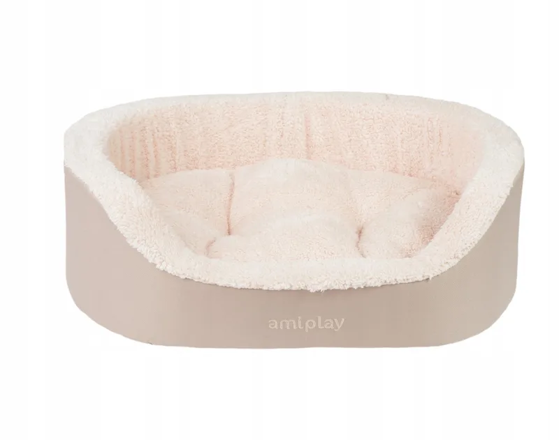 Aspen Hondenkussen Ovaal L Beige - Comfort & Kwaliteit de Amiplay – photo produit