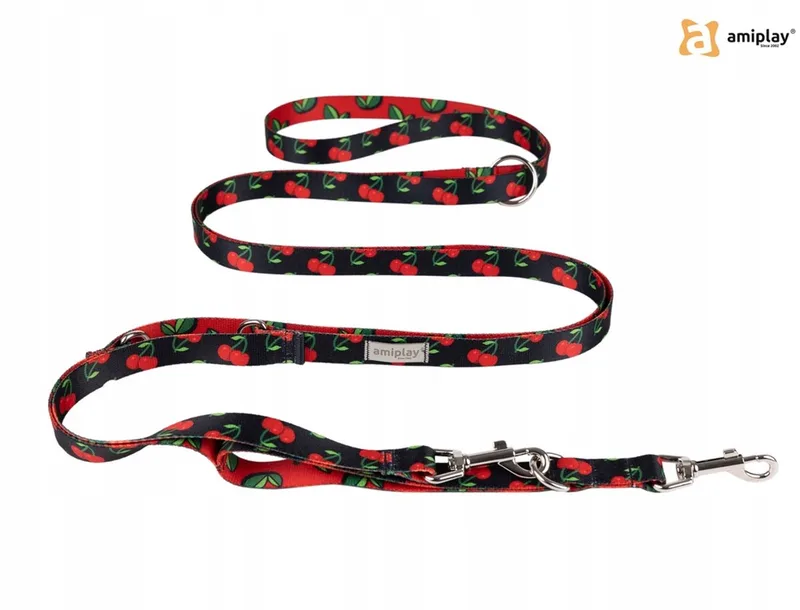 BeHappy Cherry Verstelbare Hondenhalsband Maat M de Amiplay – photo produit