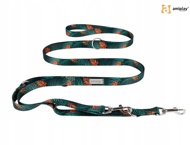 BeHappy Jungle Verstelbare Hondenhalsband Maat M de Amiplay – photo produit