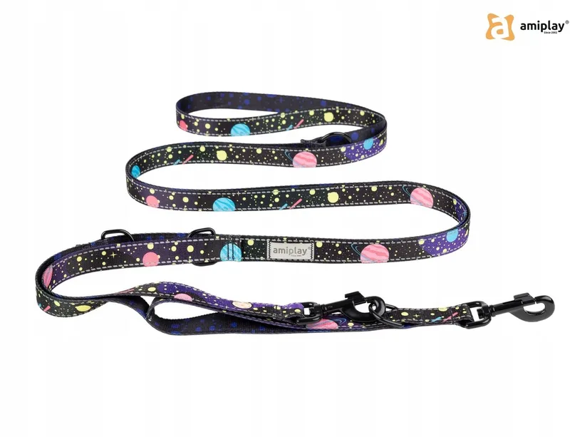 BeSpace Milkyway Verstelbare Halsband L - 8in1 Reflecterend by Amiplay – product photo